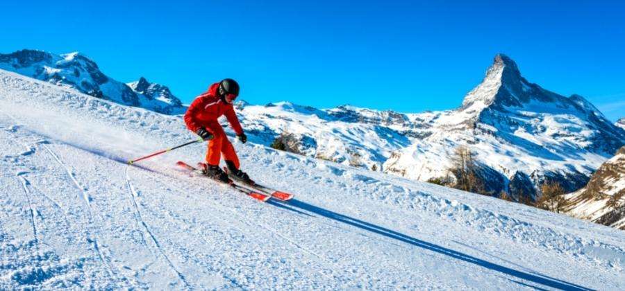 Švýcarsko lyžař