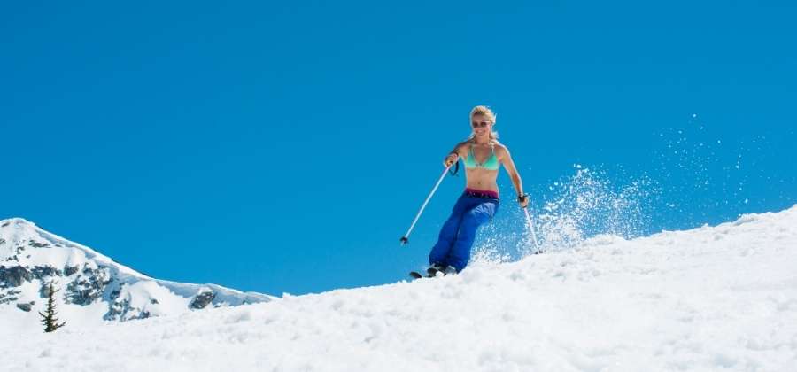 lyžování v létě